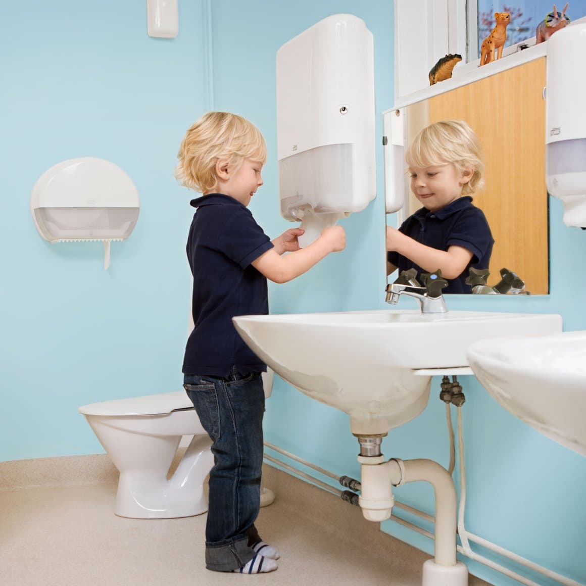 Tork Júmbó WC statíf mini hvítt T2 2