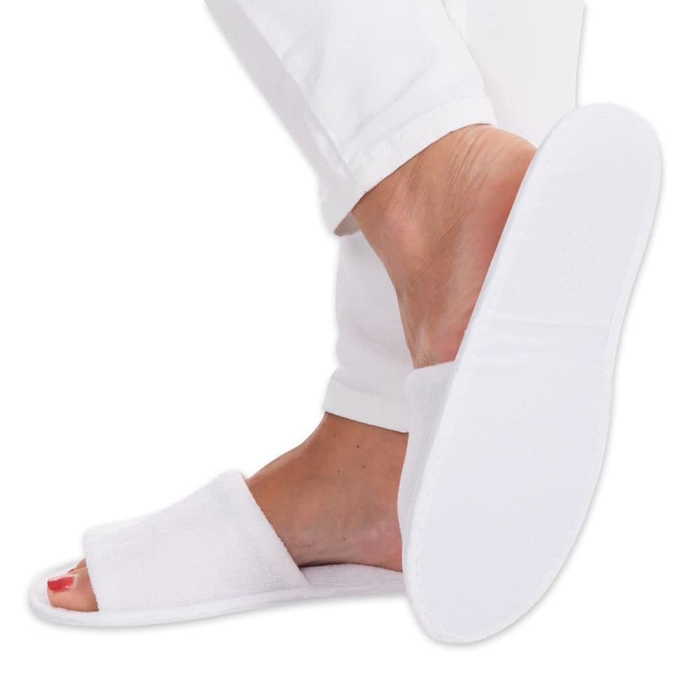 Inniskór opnir hvítir 29,5 cm 2