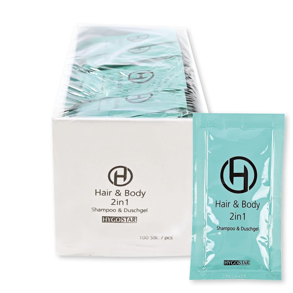 Hygostar húð og hársápa í bréfum 12ml 100 stk 1