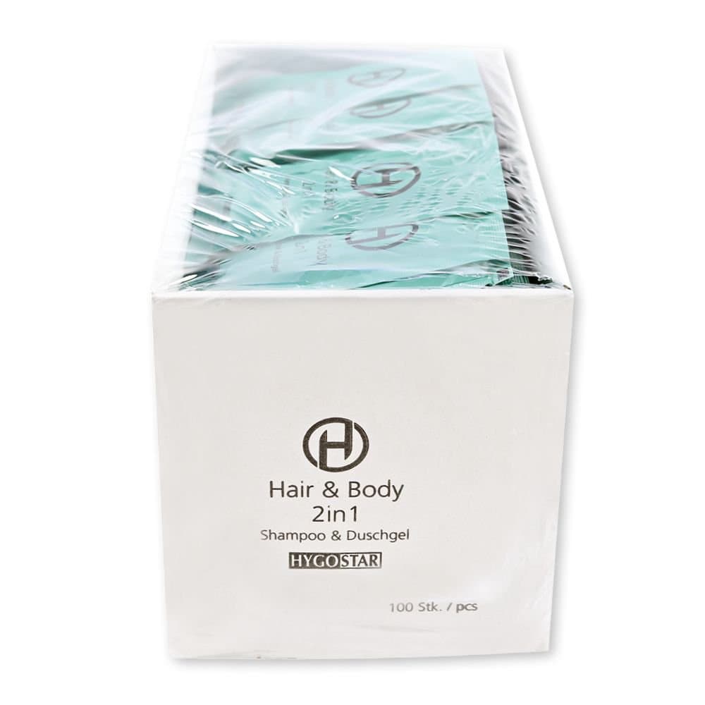 Hygostar húð og hársápa í bréfum 12ml 100 stk 2