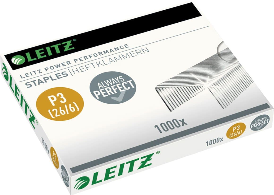 Leitz Hefti 26/6 1000stk í pk. 1