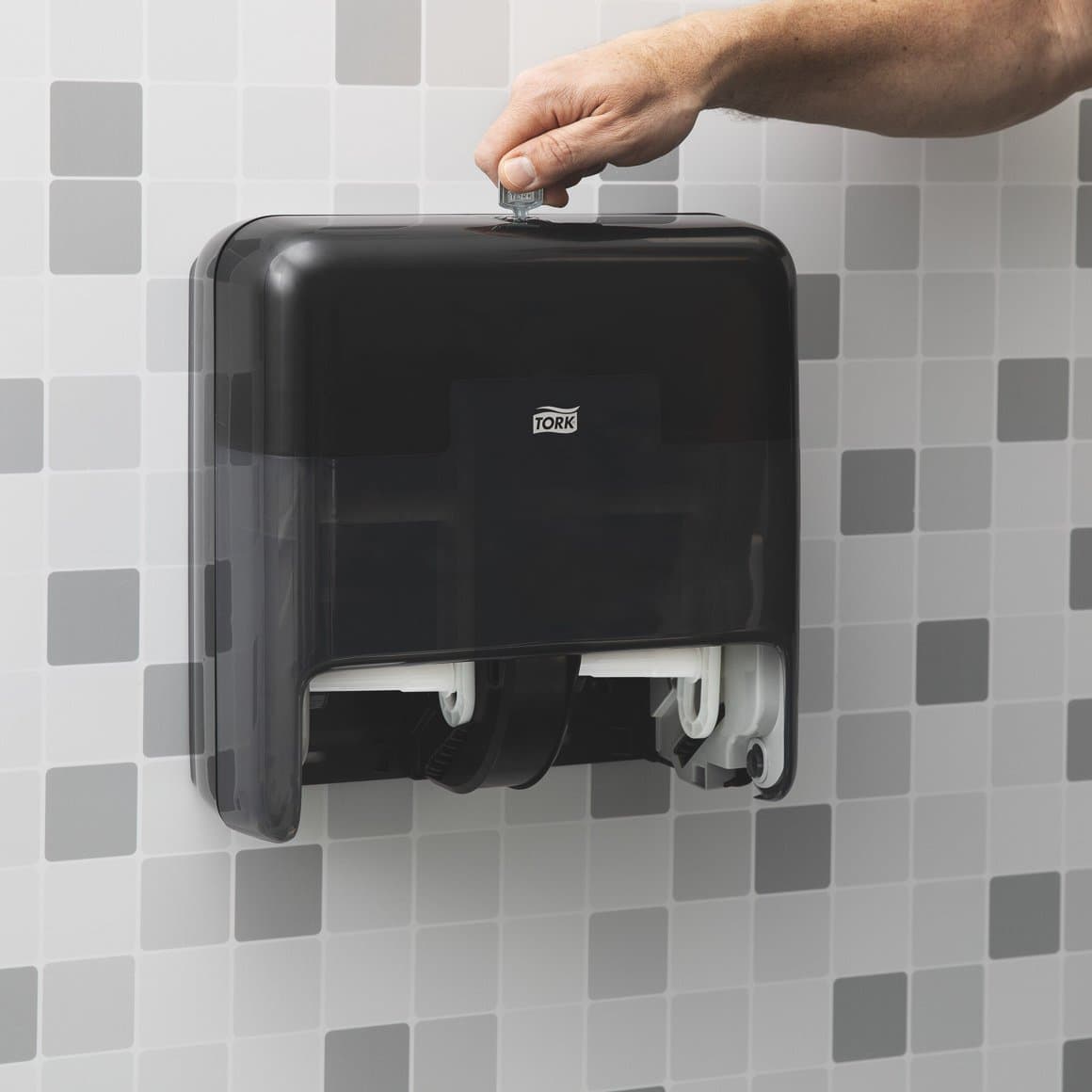 Tork WC statíf f. 4rl Optiserve Coreless svart T7 7