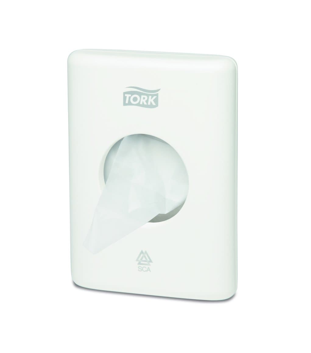 Tork skammtari f. dömubindapoka (L) hvítur 1