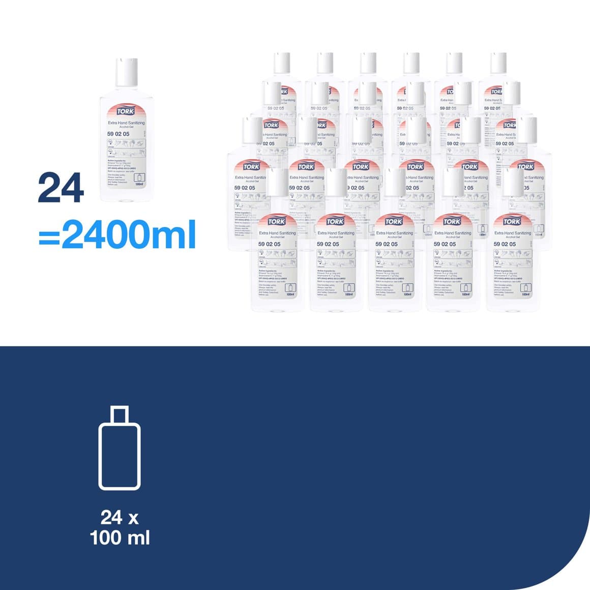 Tork handspritt gel 100ml 2
