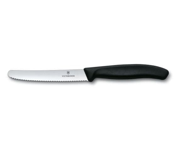 Victorinox borðhnífar 11cm svartir, 2stk 1