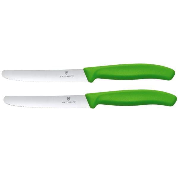 Victorinox borðhnífar 11cm grænir, 2stk