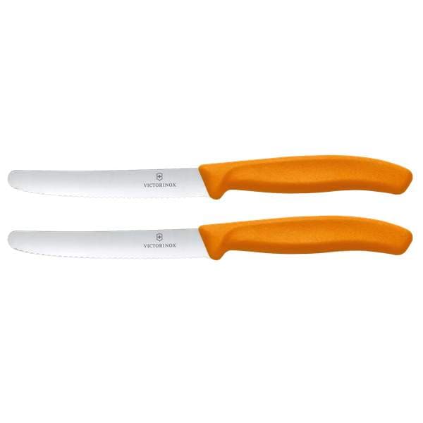 Victorinox borðhnífar 11cm orange, 2stk
