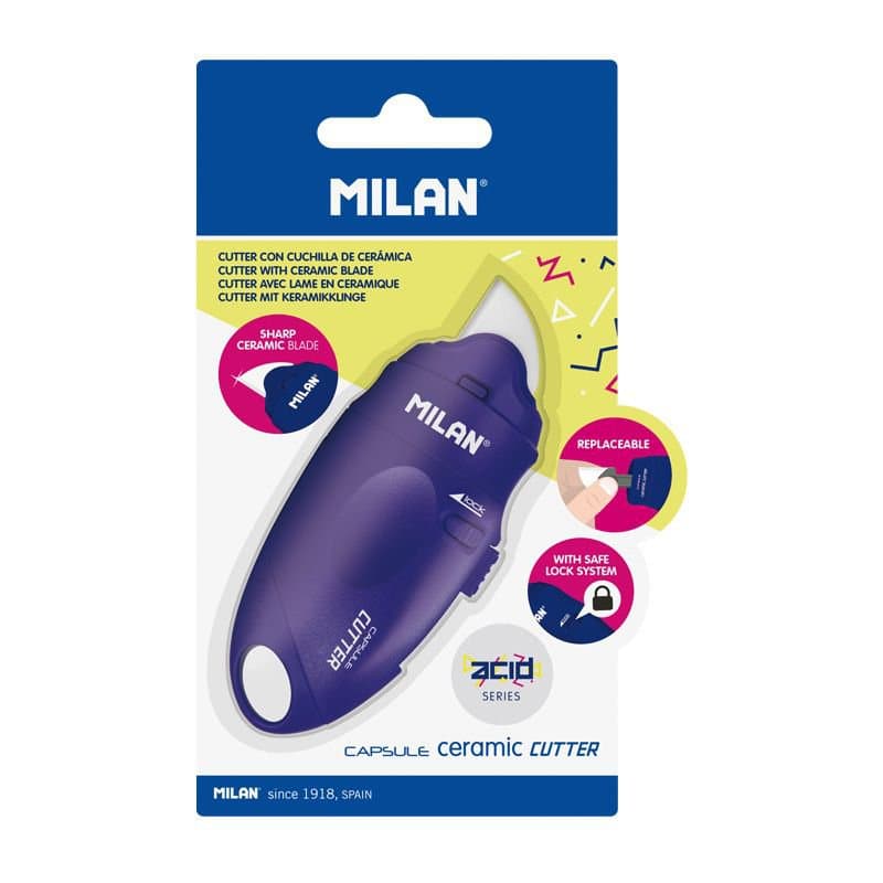 Milan Dúkahnífur keramik, blár 2