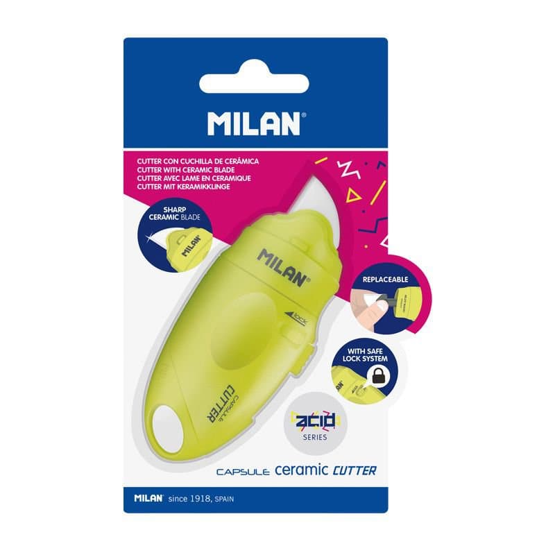 Milan Dúkahnífur keramik, gulur 2
