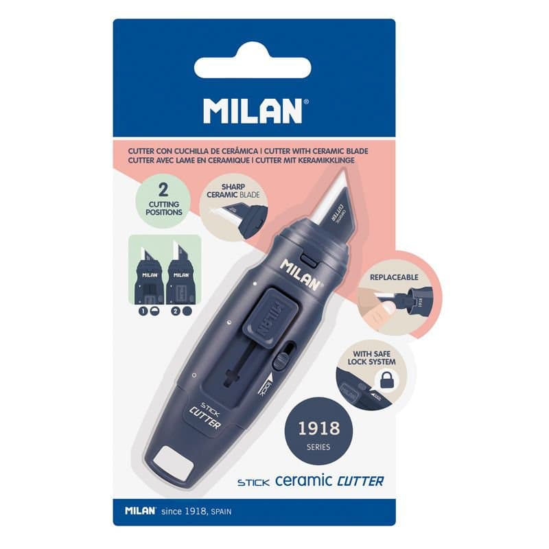 MILAN Dúkahnífur keramik, navy blár 2