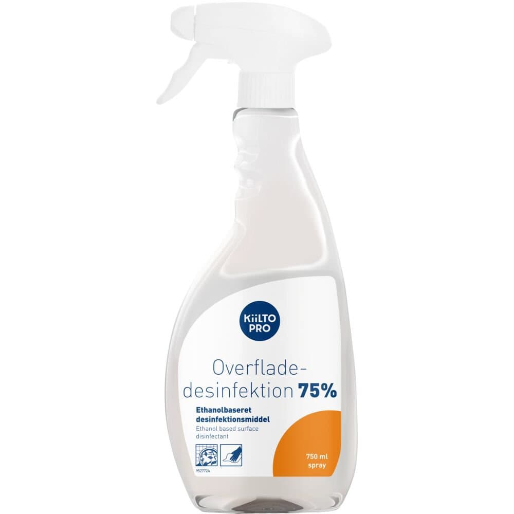 Kiilto Pro sótthreinsiefni fyrir yfirborð 75% m. dælu 1