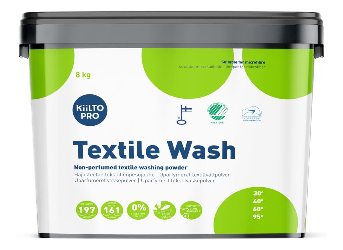 Kiilto Pro Textile wash þvottaduft S 8 kg 1