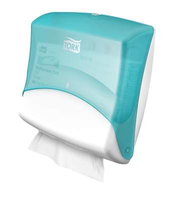 Tork skammtari fyrir hreinsiklút turquoise/hvít W4
