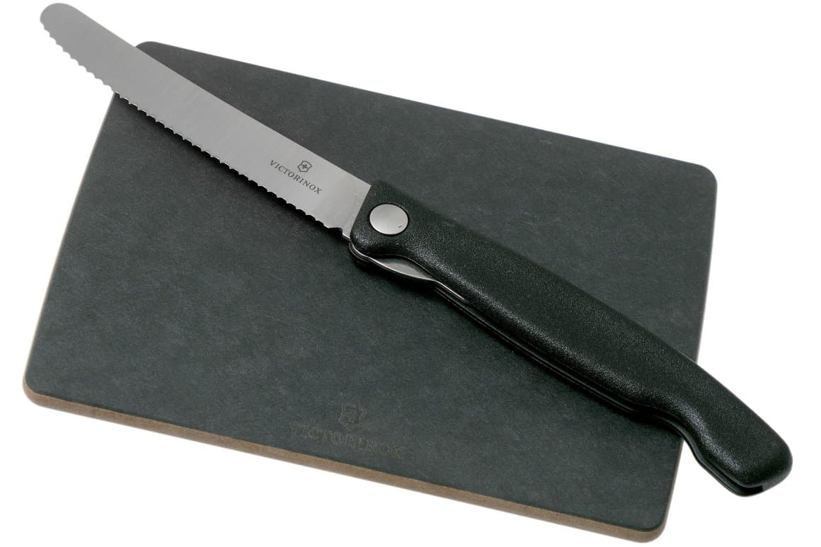 Victorinox skurðarbretti og borðhnífur svart 5