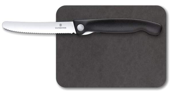 Victorinox skurðarbretti og borðhnífur svart
