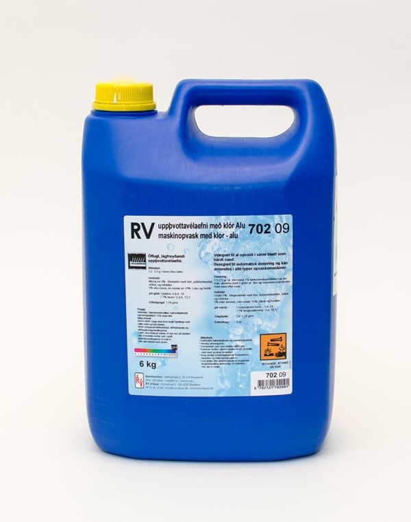 RV uppþvottavélaefni með klór 6kg 1