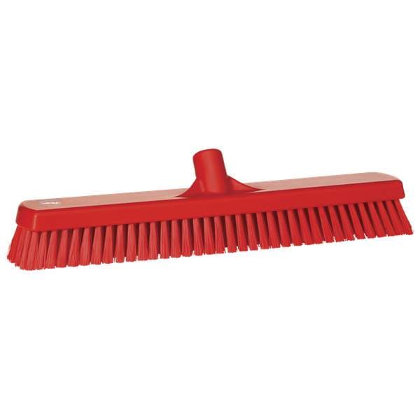 Vikan gólfskrúbbur stífur, 47cm rauður