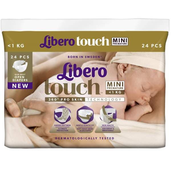 Libero Touch Fyrirbura Mini <1 kg, 24stk (16ík)