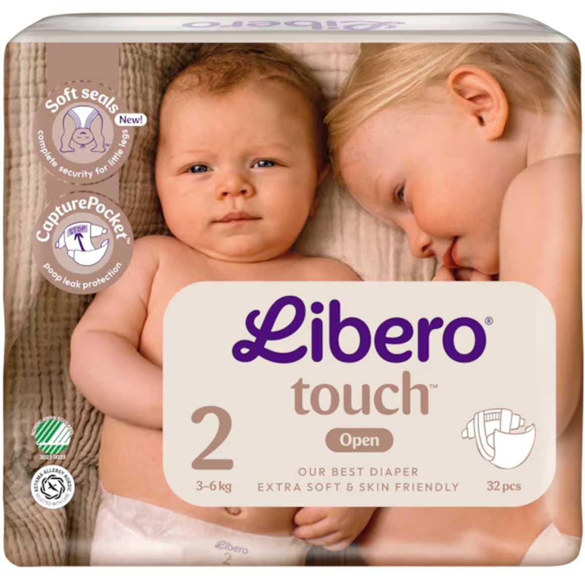 Libero Touch 2 3-6kg S, 32stk D2 1