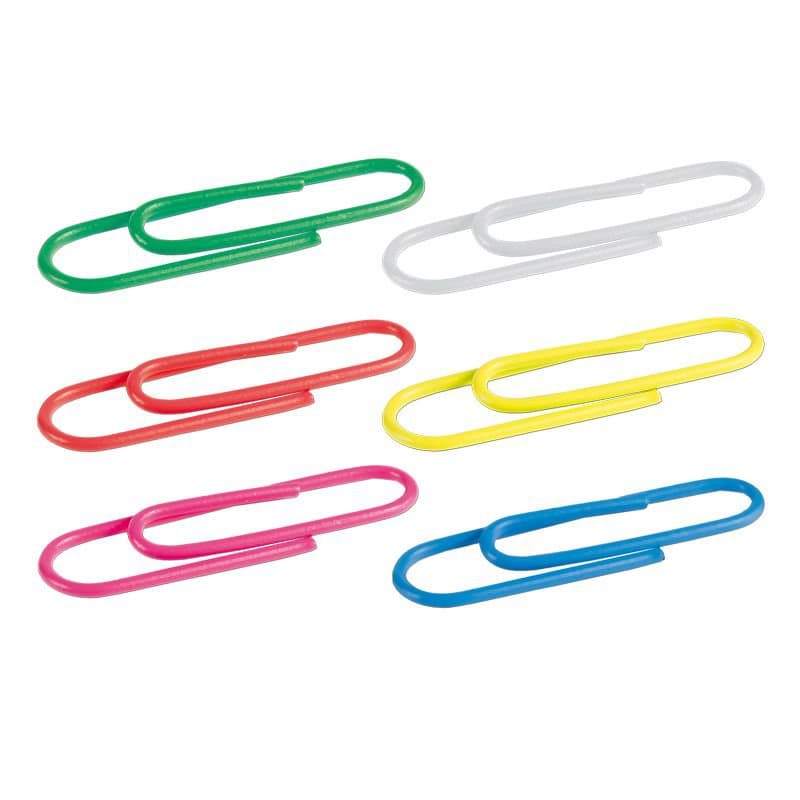 Milan Bréfaklemmur 33mm, plasthúðaðar, 100stk 2