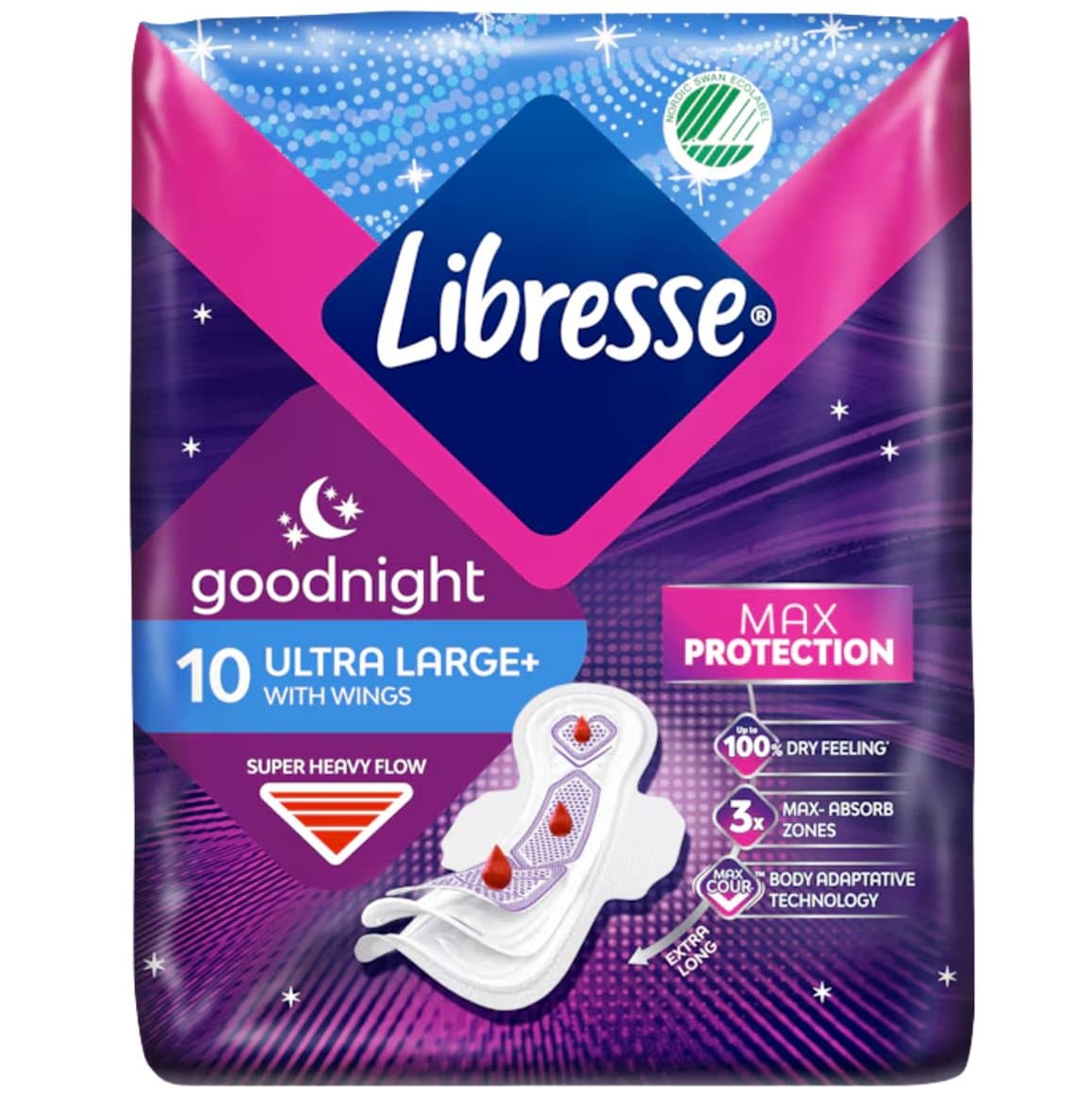 Dömub. Libresse Goodnight 10stk 1
