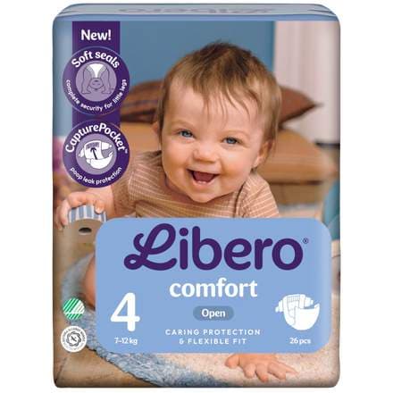 Libero 4 Comfort, 7-11 kg 26 stk(8ík)
