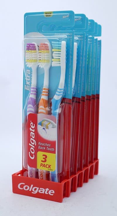 Colgate tannbursti Extra Clean medium 3 stk 1