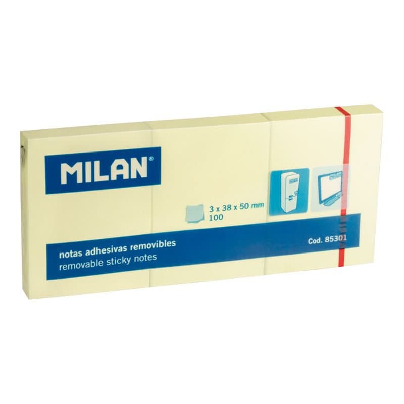 MILAN Post it 40x50 gulir, 30blokkir x 100blöð 1