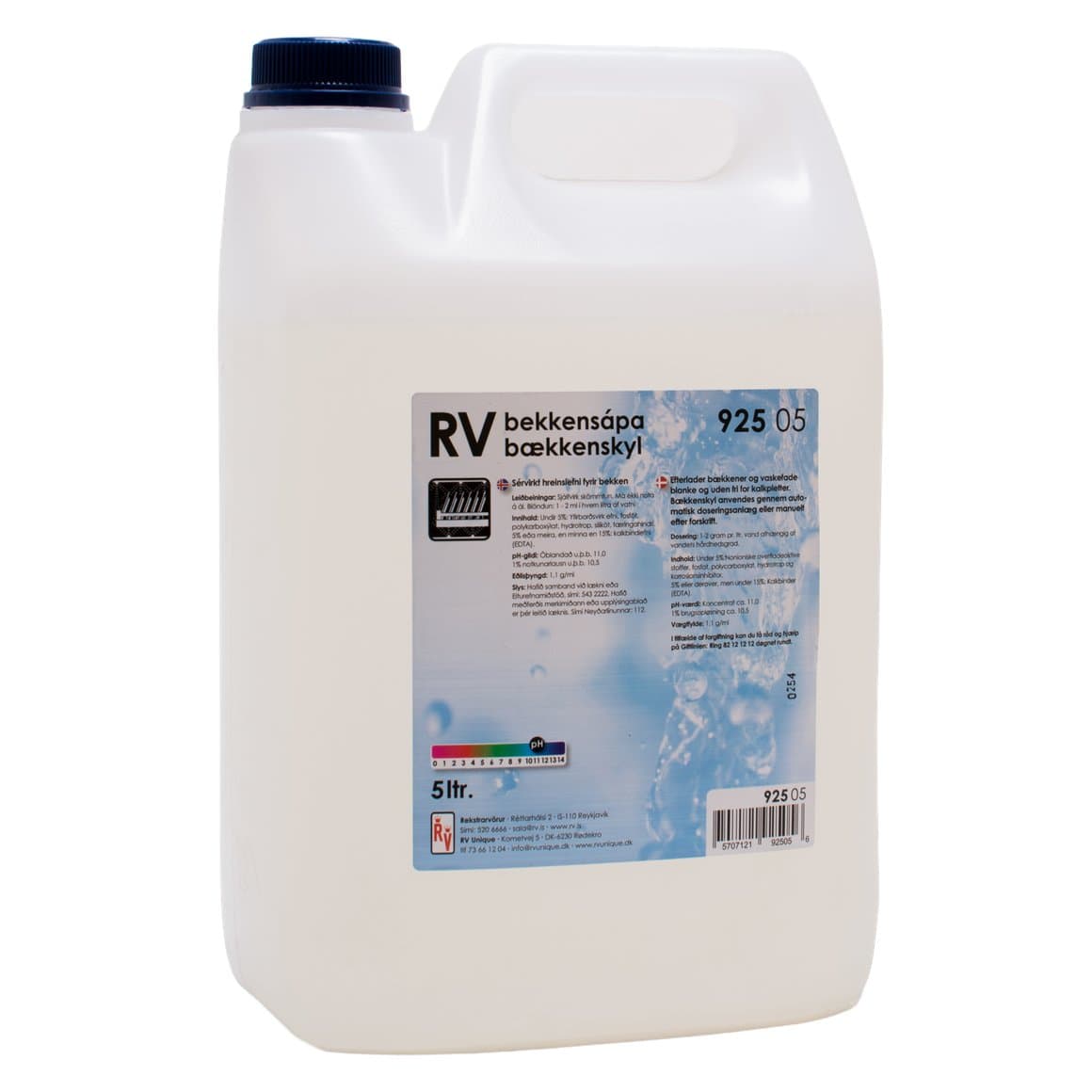 RV bekkensápa 5ltr 1