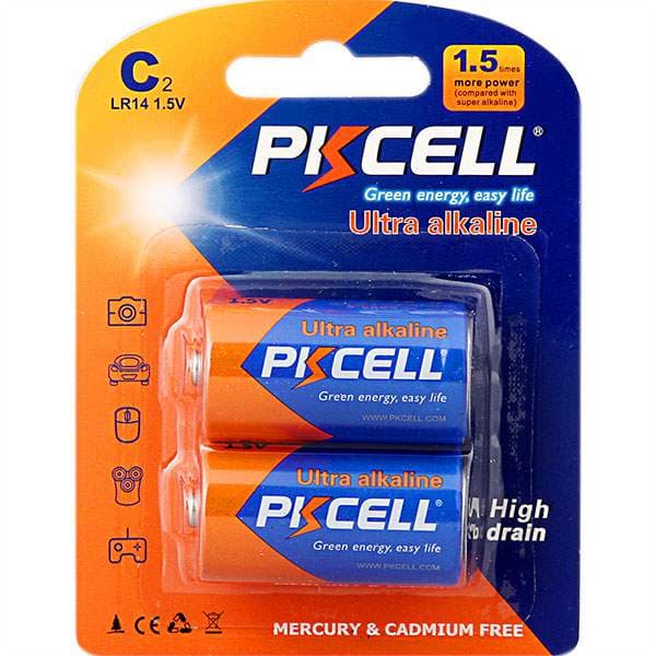 PKcell rafhlöður C 2 stk