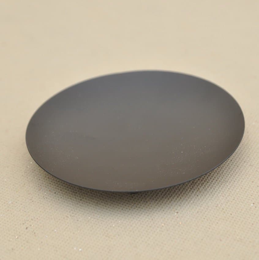 Kertadiskur svartur f. kubbakerti 12x1,5cm 2