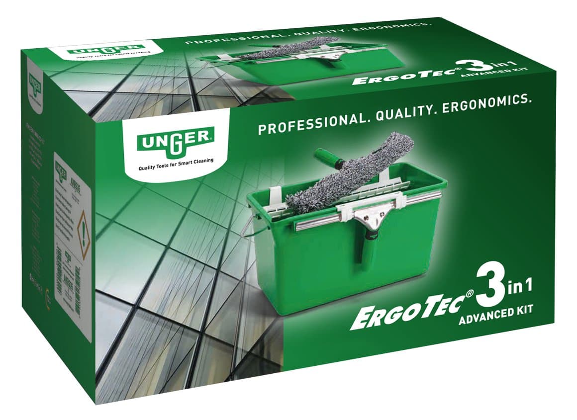 Unger ErgoTec 3in1 gluggahreinsisett 2