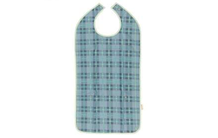 Alerta Fjölnota smekkur tartan blár