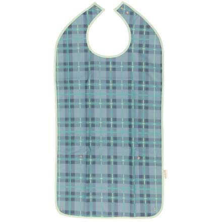 Alerta Fjölnota smekkur tartan blár