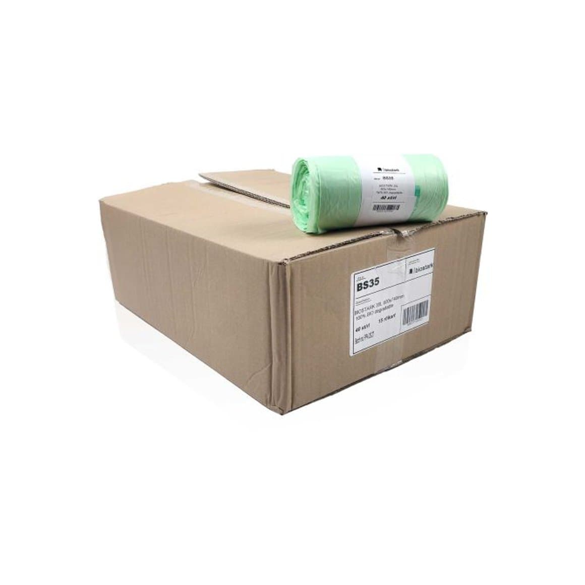 Biostark maíspoki 60x74cm 20l 40stk á rúllu  3