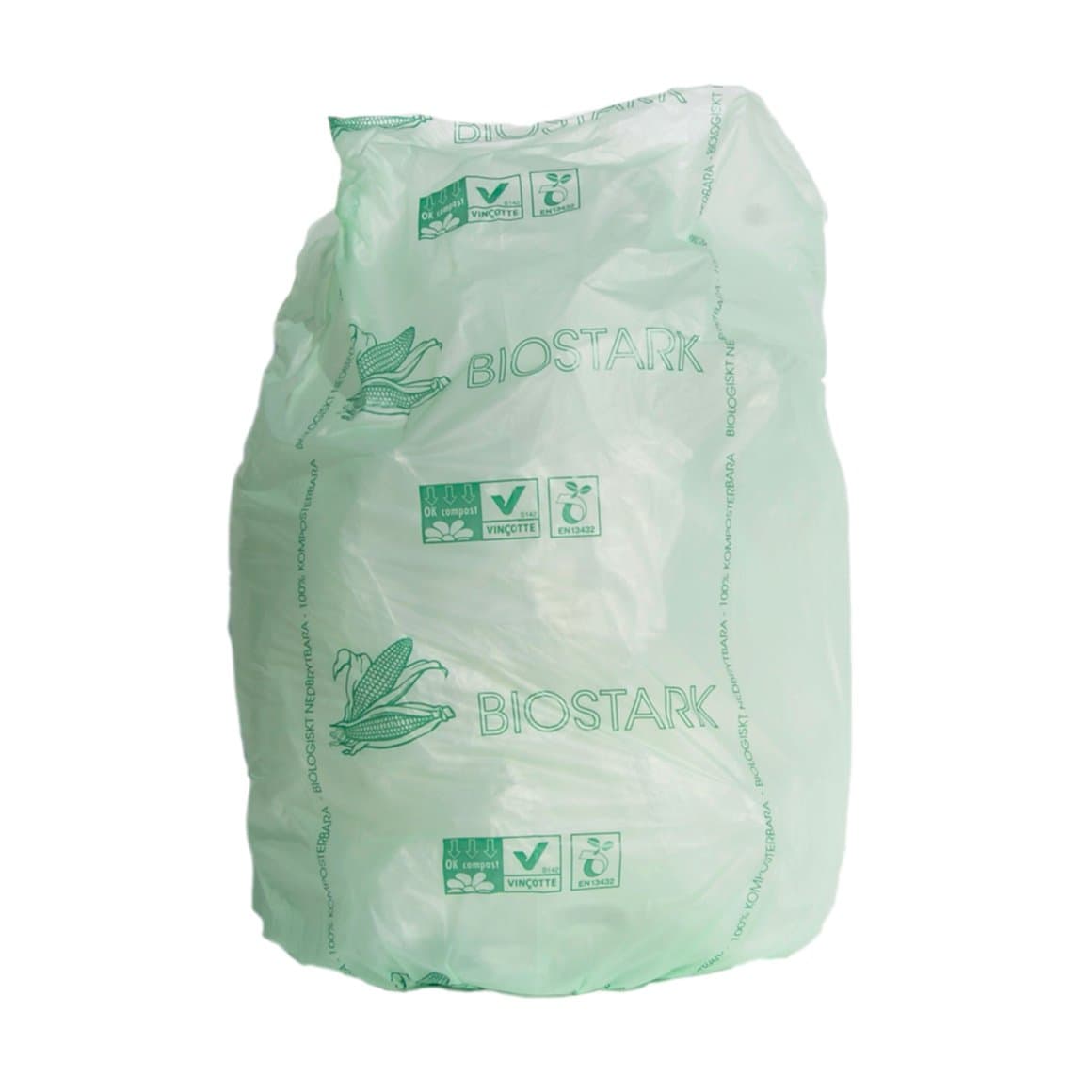 Biostark Poki 82x105cm 80l Maís 20stk 15my 1