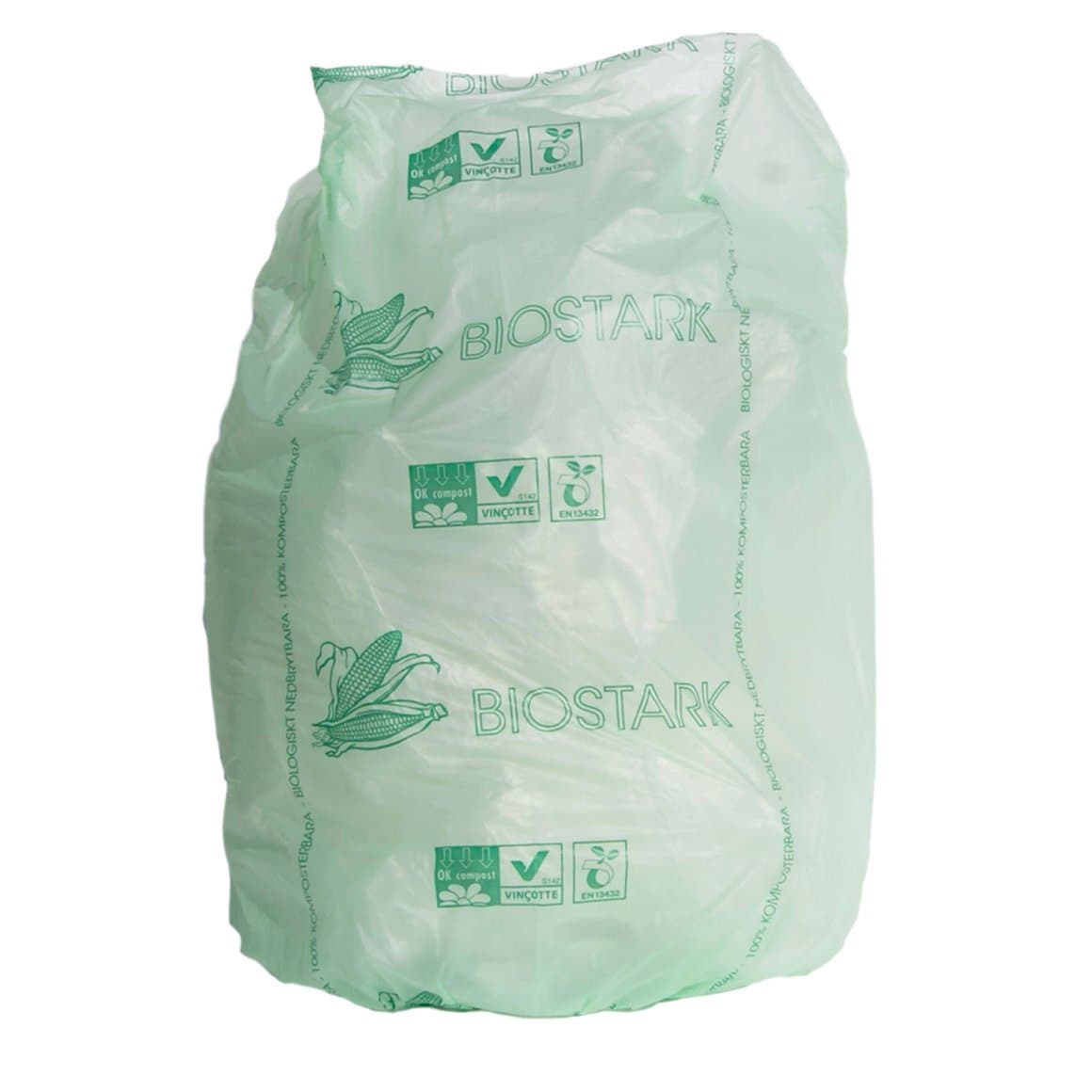 Biostark Poki 82x105cm 80l Maís 20stk 15my 2