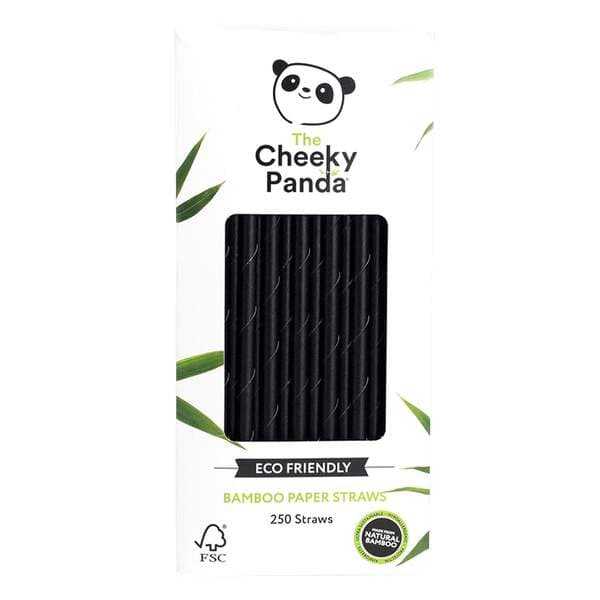 The Cheeky Panda bambus sogrör 6mm sv. 250 stk