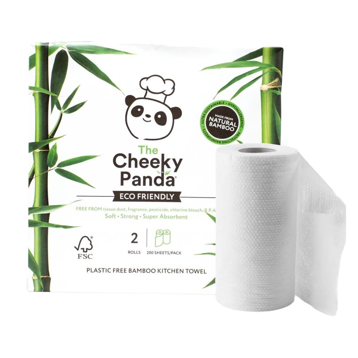 The Cheeky Panda bambus eldhúsrúllur 2pk 1