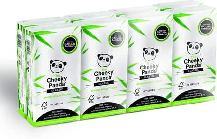 The Cheeky Panda bambus pappírsvasaklútar 8 stk