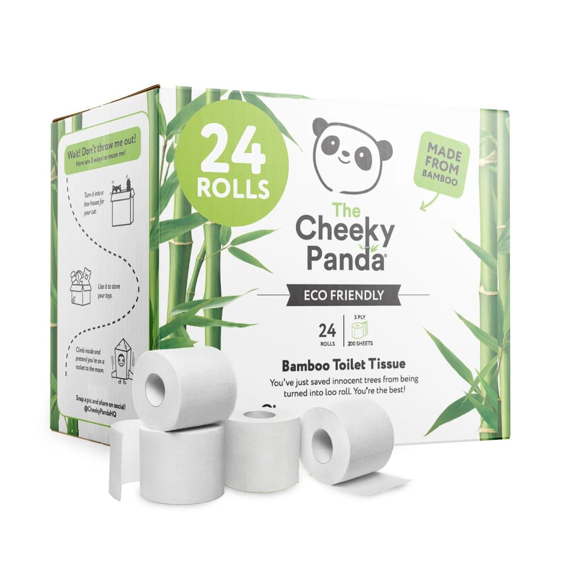 The Cheeky Panda bambus WC pappír 24stk 1