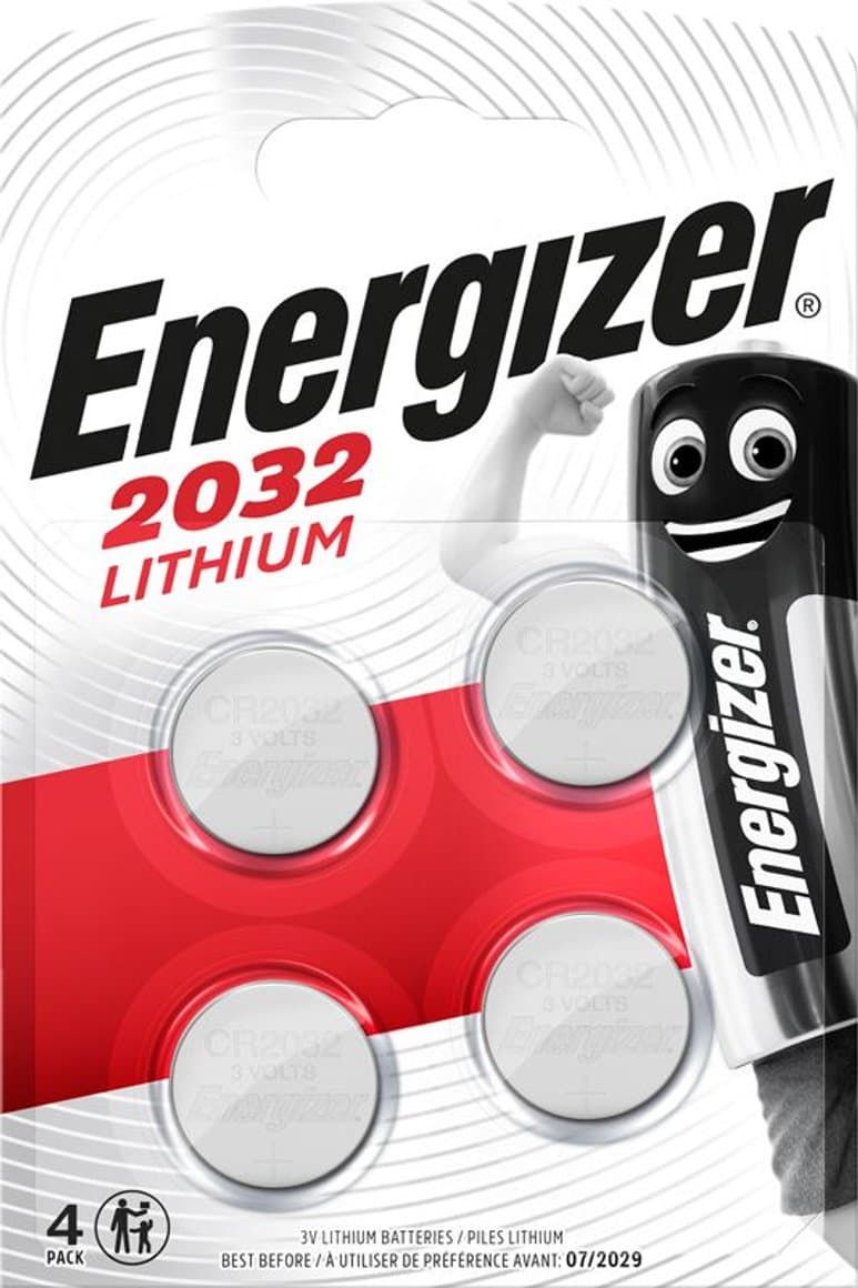 Rafhlöður Energizer CR2032 4stk í pk 1