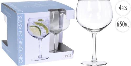 Glös Gin og tonic 65cl, 4stk 1