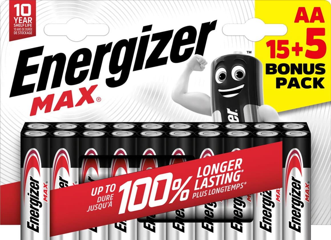 Rafhlöður Energizer AA 20stk í pakka 1