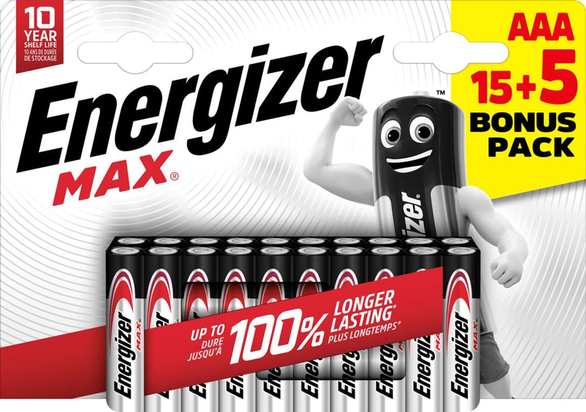 Rafhlöður Energizer AAA 20stk í pakka 1