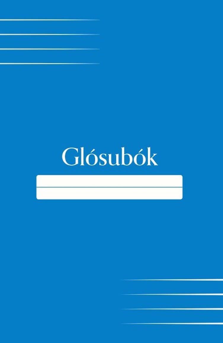 Glósubók vírheft blá  1