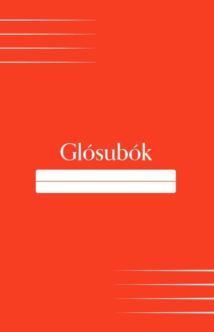 Glósubók vírheft rauð 1