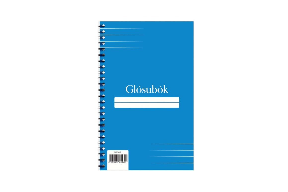 Glósubók gorma blá 1