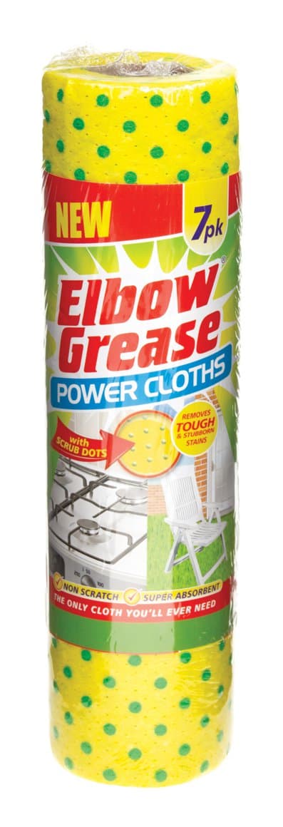 Elbow grease hreinsiklútar gulir 7stk 1