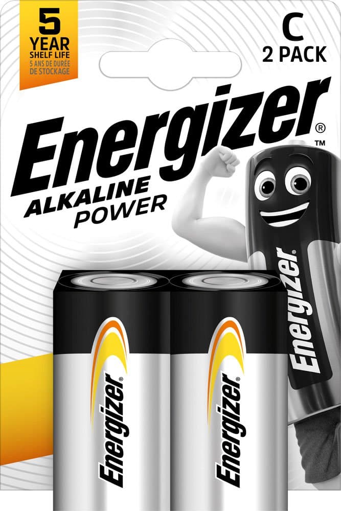 Rafhlöður Energizer C 2stk í pk 1